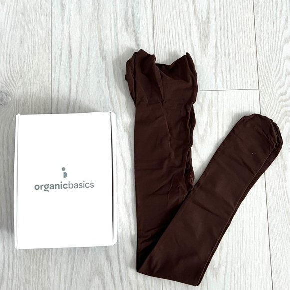 Organic Basics High Rise Re-Tights 2-Pack Hosiery Walnut - Picture 6 of 6